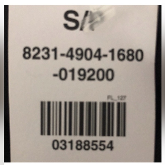 *New/w/tags. Crepe Jumpsuit w/ attached gold-toned necklace - Picture 2 of 3